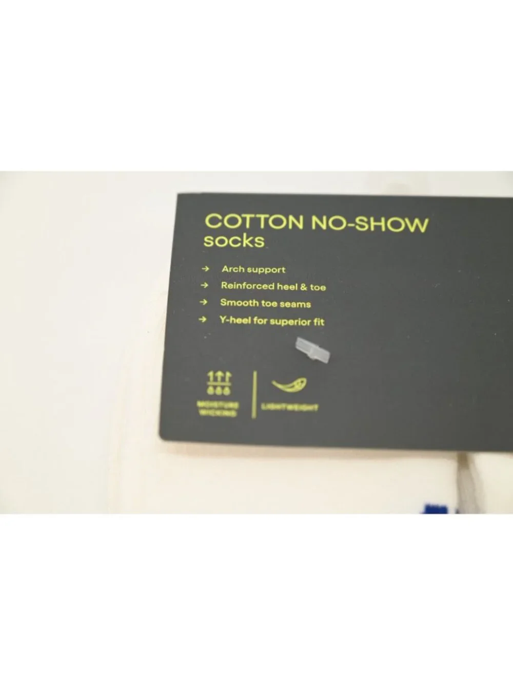 NIP All in Motion 10 Pack Cotton No Show Socks Sz 4-10 White Arch Support Casual